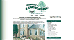 Desktop Screenshot of gordonslandscapinginc.com