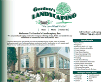 Tablet Screenshot of gordonslandscapinginc.com